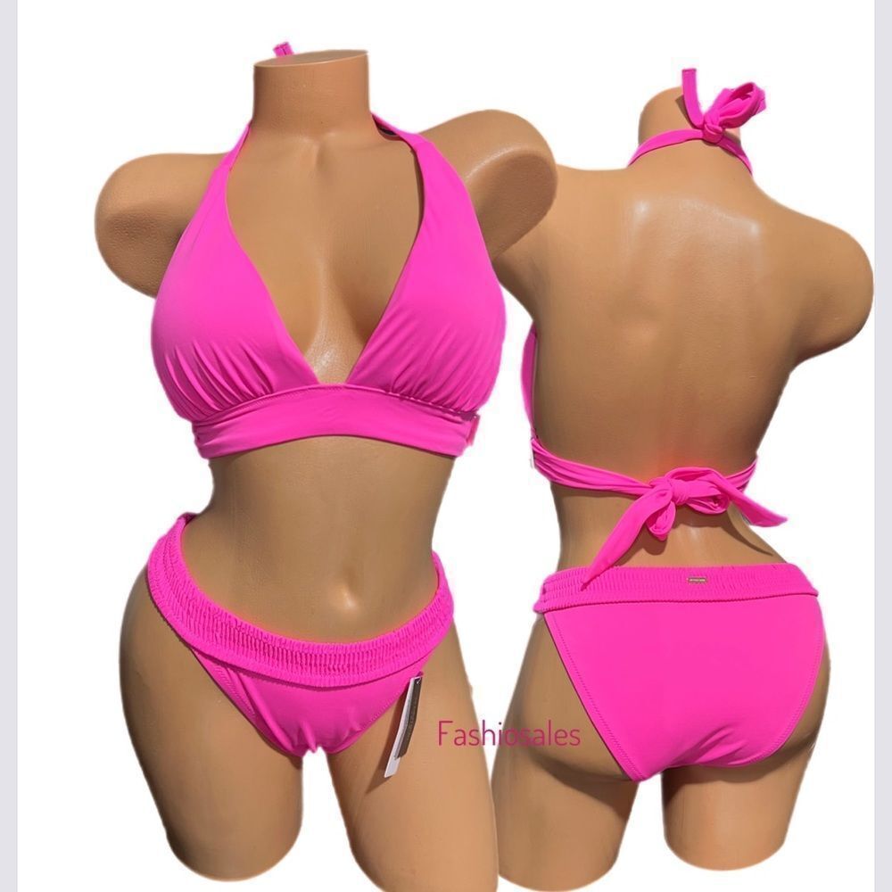 Victorias Secret Swim Halter Removable Push Up padding Bikini top & Bottom set - Picture 7 of 9